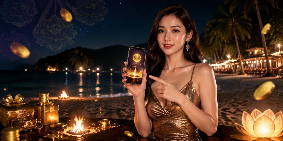 Người dùng trải nghiệm casino di động trên bãi biển Côn Đảo với điện thoại thông minh